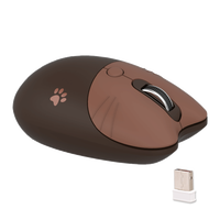 Mini souris optique 3D sans fil USB 2.4G en forme de chat élégant OEM en stock