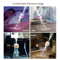 Humidificateur innovant pour bouteille d'eau minérale Nano Mist Humidificateur d'air portable sans fil sans conteneur pour voiture