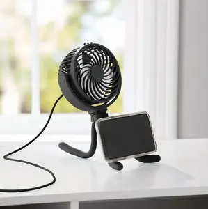 5V USB Charging Hanging Air Cooler Wireless Electric Adjustable Mini DC Table Fan Desk Flex Smart Octopus Fan With Holder