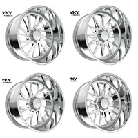 Jantes forgées 22x10 22x12 22x14 8x170 8x180 8x6.5 8x165.1 à déport profond polies sur mesure pour Ford F250 F350 et Dodge Ram 2500