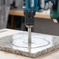 Forets diamantés électroplaqués D10 de 10 mm de précision, creux, pour verre de mer, céramiques, coquillages et artisanat (diamètre extérieur de 10 mm)