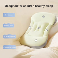 Oreiller pour enfants de qualité supérieure, moderne, ultra doux, hypoallergénique, respirant, avec housse amovible, design ergonomique pour un sommeil confortable
