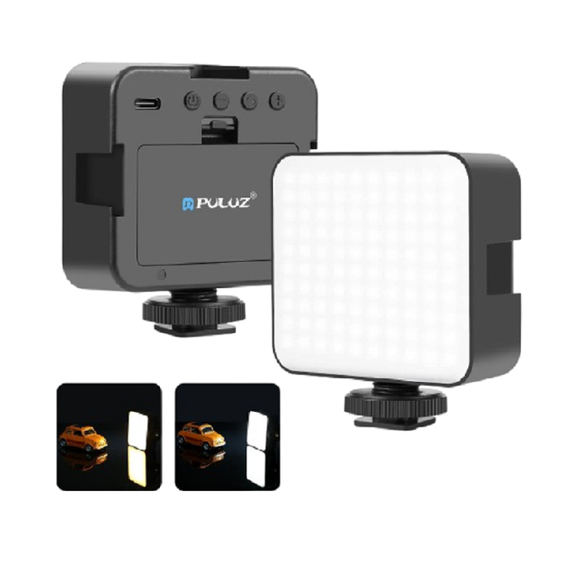 PULUZ Mini Fill Light 100 LED 5W 3-color Temperatures Adjustable Video Photography Shooting Fill Light for Nikon DSLR Camera