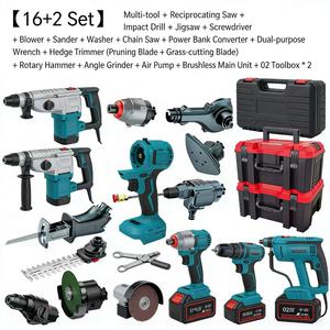 (8+1/11+2/16+2) Ensemble d'outils multifonctionnels universels à têtes interchangeables, batterie au lithium sans balais 21v - Product Image 3