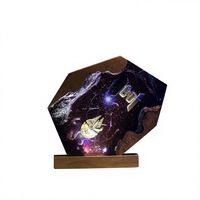 Lampe en résine époxy Galaxie Interstellaire, Veilleuse Star Wars, Style Minimaliste Moderne, Cadeau Fête des Pères pour Papa