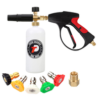 Pistolet à eau haute pression M22-14mm 3600psi avec lance à mousse de neige 1/4 connexion rapide en laiton