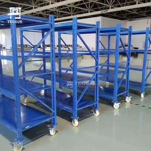 Rayonnage à allée étroite industriel robuste, 5 étagères, capacité de 1000 kg par niveau, système de rayonnage de 7 m de haut, rayonnage de stockage, rayonnage à poutres - Product Image 2