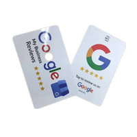 Benutzer definierte Google Review Link NFC leere Karte mit QR-Code Google Rate uns in Google NFC Nicht-Standard-Karte
