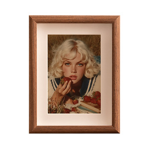 Cadre photo creux de 8 pouces, cadre vide pour affichage sur table, adapté aux impressions de 6 pouces, cadre décoratif en bois 710A4 - Product Image 5