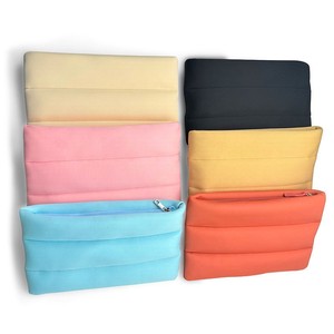 Custom Logo Neoprene Cosmetic <b>Bag</b> <b>Quilted</b> Puffy <b>Makeup</b> Pouch Waterproof Zipper Travel Toiletry <b>Bag</b> - Product Image 1