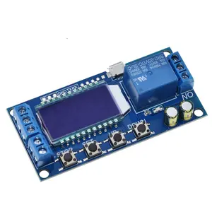 6-30V Micro USB Digital Display LCD Módulo de Controle Módulo de Relé de Atraso de Tempo Interruptor Do Temporizador Ciclo Gatilho XY-LJ02