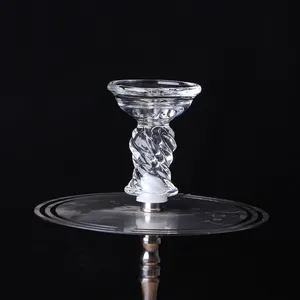 Seluruh penjualan disesuaikan mangkuk Hookah kristal mewah mangkuk corong merokok kaca Aksesori Hookah kualitas tinggi