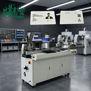 เครื่องผลิตบัตร PVC IC อัตโนมัติแบบอินไลน์รุ่นใหม่ พร้อมระบบเลเซอร์ยูวีสำหรับทำเครื่องหมาย อ่านคิวอาร์โค้ด ตรวจสอบด้วยภาพ และระบบสมาร์ทการ์ด PLT - Product Image 1