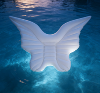 Bouée gonflable en forme de papillon mignonne, jouet aquatique d'été pour enfants et filles, flotteur pour jeux aquatiques de fête au bord de la piscine