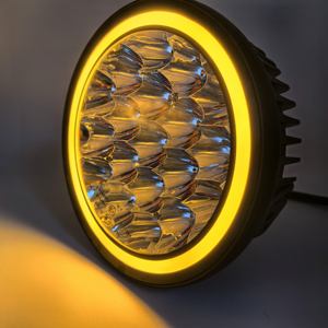 Luces de Conducción Antiniebla Led Redondas de 7 Pulgadas, 12V 24V con Homologación E-Mark para Camión 4X4 y Vehículo Todoterreno, con Haces de Luz Puntual y DRL en Blanco y Ámbar - Product Image 1