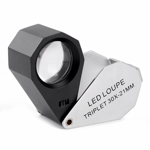 MG7801 10x Triplet <b>Magnifier</b> with LED <b>Light</b>, 21mm Jeweler Illuminated Loupe Professional - Product Image 5