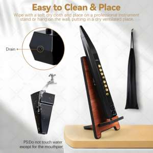 Saxophone électronique alto ténor numérique, instrument à vent, flûte, clarinette, I8pro - Product Image 2