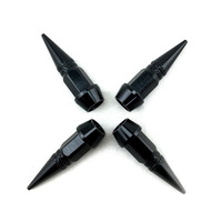 Jeu de 4 bouchons de valve de pneu universels en aluminium de 45mm, embouts de valve de modification personnalisés légers avec construction durable