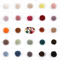 Boules de pompons en laine d'agneau, mini garnitures douces et moelleuses, breloques en peluche de Noël, accessoires décoratifs pour chaussures Crocs et ornements de sacs