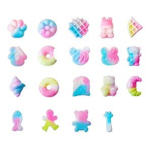 Jouets de décompression arc-en-ciel à presser, Mochi Squishy, Mochi Waffle Sticky, Mochi Patte, Jouet extensible pour le soulagement <span class=keywords><strong>du</strong></span> stress et le jeu - Product Image 6
