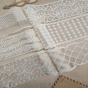 Yüksek kalite 100% DIY kelebek örgü Hollow nakış gipür kuru tül dantel kumaş elbise için - Product Image 1