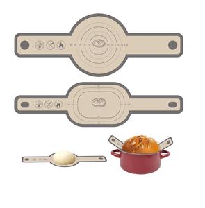 Imbragatura per pane in Silicone per forno olandese 2 pezzi per pane riutilizzabile antiaderente con manici lunghi facile da trasferire pane a lievitazione naturale - Product Image 1