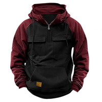 Sweat-shirts à manches longues pour hommes, vestes décontractées à capuche, sweats vintage tendance pour hommes, vêtements d'extérieur