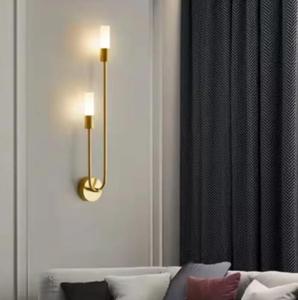 Lampada da Parete Moderna Boyid in Lega di <span class=keywords><strong>Ottone</strong></span>, Luce LED Dimmerabile per Camera da Letto, Soggiorno, Corridoio - Product Image 6