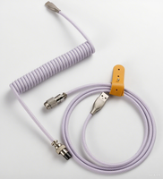 Câble USB Type C en spirale tressée en alliage d'aluminium GX12 M10 M12, câble USB-C pour clavier mécanique