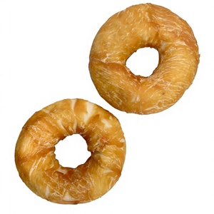 Friandises pour chiens OEM : Donuts à la viande de poulet enveloppés de peau de bœuf, à haute teneur en protéines, pour toutes les générations, 200g - Product Image 3