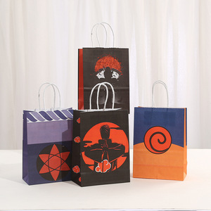 Promoción Especial: Bolsa de Regalo de Papel Kraft Reciclado Ecológico con Impresión Flexográfica para Fiestas y Temáticas de Ninja - Product Image 1