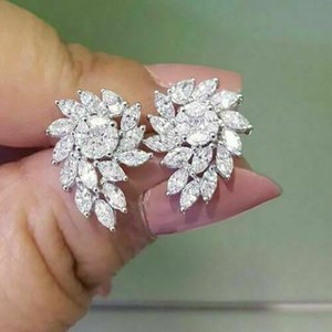 Orecchini a Perno con Foglie e Fiori per Donne, Stile Coreano, Gioielli Floreali a Petalo, Regalo Quotidiano - Product Image 1