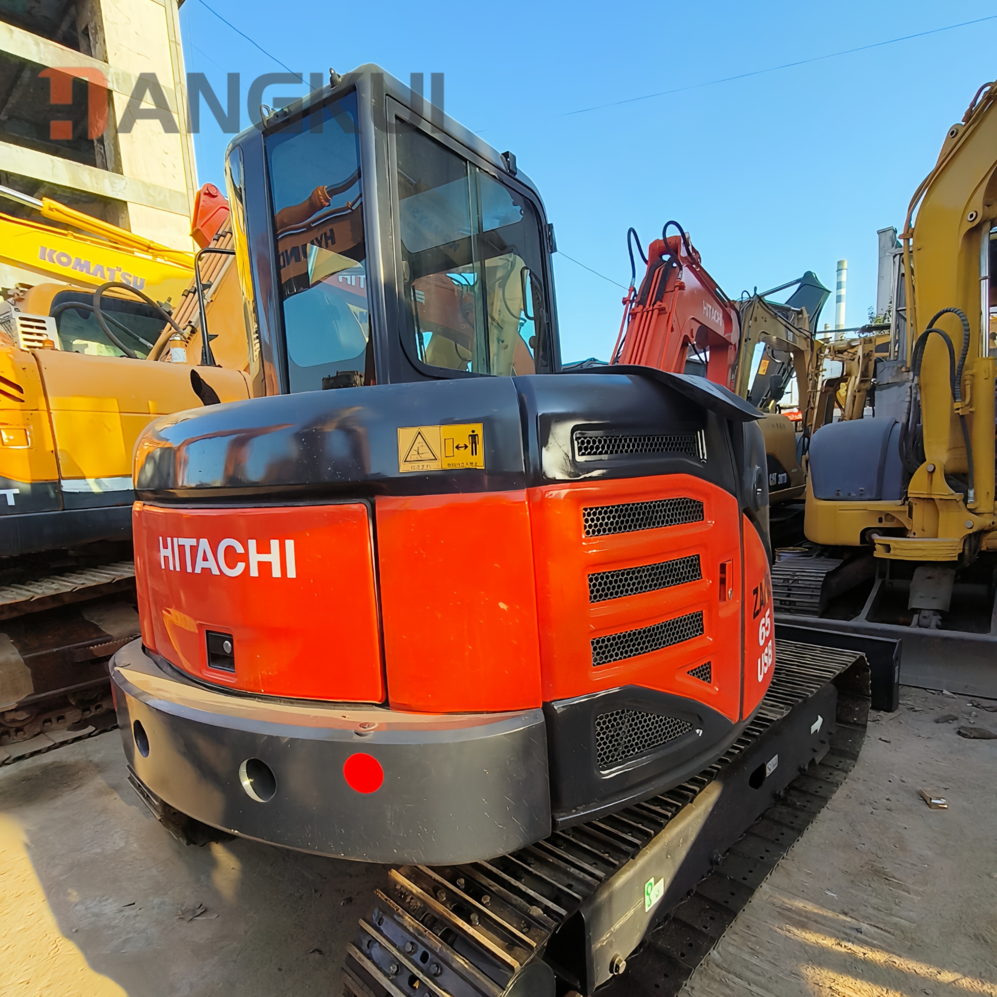 HITACHI ZAXIS 65usb 90% новый оригинальный японский экскаватор с EPA CE сельскохозяйственный подержанный экскаватор 6,5 тонн для копания