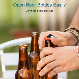 Customized Mini Portable Pocket Metal Bar Tools Aluminum <b>Key</b> <b>Ring</b> Keychain Beer Bottle Opener - Product Image 2
