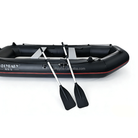 Bateau de pêche gonflable en PVC noir Hailebao, moteur 4HP, capacité 5 personnes, garantie 1 an, pour la dérive, le ski nautique, le surf, les lacs