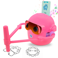 Robot de Peinture Interactif pour Enfants, 100 Cartes de Peinture, Robot de Dessin Intelligent Automatique Musical Interactif pour Enfants