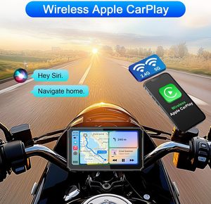 <strong>7</strong> Inch Portable Motorcycle Navigation <strong>System</strong> with Apple Carplay and Android Auto <strong>Bluetooth</strong> Voice Control Support Siri and Google - Product Image 3