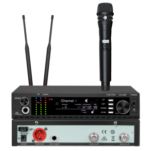 Precio al por mayor: Sistema de micrófono inalámbrico UHF de un solo canal EIF AD-1 con micrófono dinámico y de condensador de metal para discursos en iglesias - Product Image 1