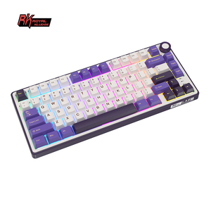<span class=keywords><strong>Teclado</strong></span> Mecánico con Cable RK R75 <span class=keywords><strong>ROYAL</strong></span> <span class=keywords><strong>KLUDGE</strong></span> SkyCyan con Gasket, Formato 75% DIY Hotswap y Teclas PBT Colorblock - Product Image 5