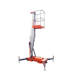 Grosir 200kg pengangkat-Ukuran Kompak Ringan Aluminium Alloy Man Lift Platform Electric Scissor Lifter