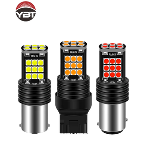 หลอดไฟ LED Canbus รุ่น 1156 BA15S W21W 3030 24SMD สีเหลือง สำหรับไฟถอย ไฟเลี้ยว และไฟเบรก 12-24V สำหรับยานพาหนะ - Product Image 4