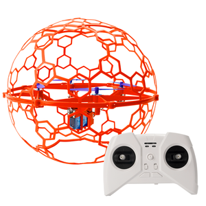 Orange GT2 Quadcopter Flying Ball Drone Kit Drone anti-collision pour débutants pour jeunes joueurs de football Télécommande - Product Image 6