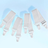 Verstellbare elektrische Hochleistungs-Bettlaken befestigungen 4-teiliges Set Elastische Hosenträger Dreiecks gurte Clips Bettlaken halter