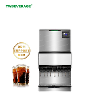 TWBEVERAGE Machine à soda professionnelle avec machine à glaçons pour hôtel et restaurant