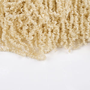 3 tonos ombre Pre looped long Yanky Twist crochet trenzas para el cabello esponjosas 24 pulgadas primavera mini <span class=keywords><strong>Passion</strong></span> Twist con color blanco y negro - Product Image 6