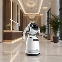 Robot de service professionnel humanoïde intelligent Cruzr, reconnaissance faciale, commande par application, charge automatique, autonomie de 8h, écran de 12 pouces, 360°