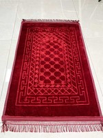 Tapis de prière musulman en gros, tapis de prière doux pour mosquée, épais, de voyage, 70x110cm, 750g, personnalisé, uni