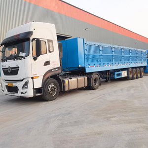 Semirremolque de volteo lateral de 4 ejes personalizado para el transporte de carbón y arena - Product Image 2