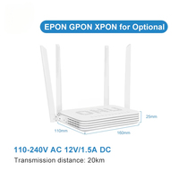 X410DW 4 port Gpon Onu Hg8546m 4GE Xpon Modem 5dbi Wifi Echolife Ont gegepon Hg8546m 8546m Xpon