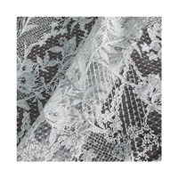 Tissu floral pour vêtements féminins, dentelle soluble dans l'eau 100% coton, tissu pour robe hawaïenne, tissu en coton, dentelle brodée